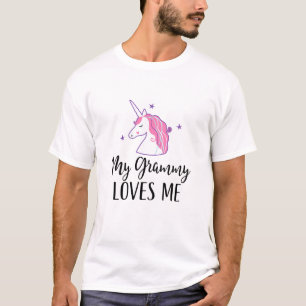 Kids Mein Oma Liebt Mich Einhorn Enkelkind T-Shirt