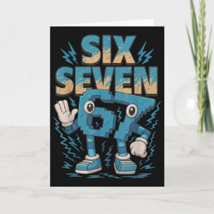Kids Meme 67 Sechs Sieben 6 7 Italienischer Brainr Karte
