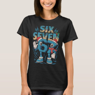 Kids Meme 67 Sechs Sieben 6 7 Italienischer Brainr T-Shirt