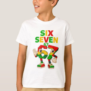 Kids Meme 67 Sechs Sieben 6 7 Schwarze Geschichte T-Shirt