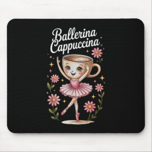 Kids Meme Italian Brainrot Ballerina Cappuccina T- Mousepad