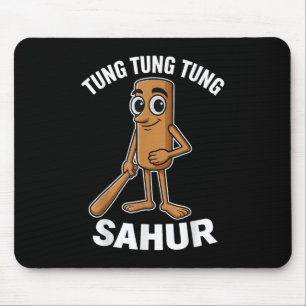 Kids Meme Italian Brainrot Tung Tung Tung Sahur T- Mousepad