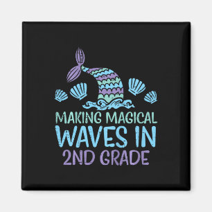 Kids Mermaid Magical Waves 2. Klasse Zweiter Magnet