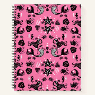 Kids Mermaid Pink Notizbuch