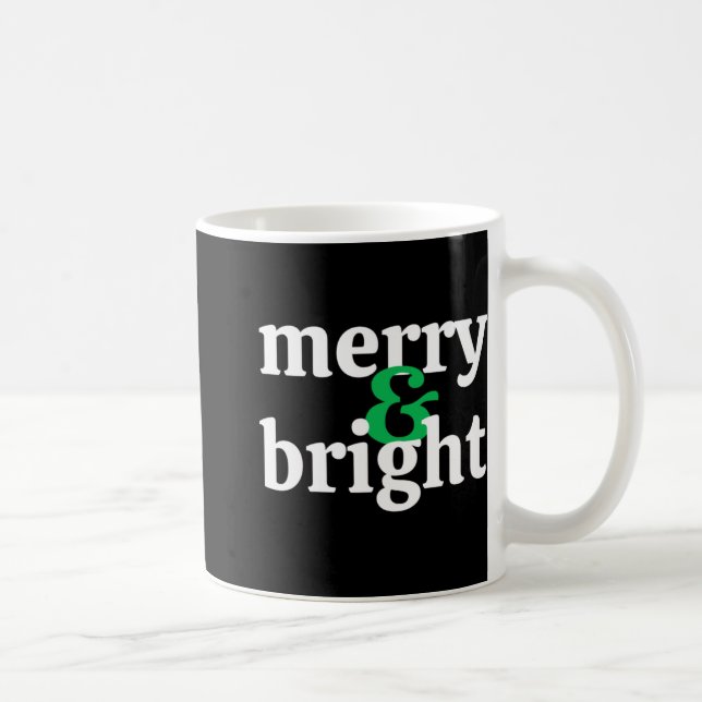 Kids Merry Bright Christmas T Shirt  Kaffeetasse (Rechts)