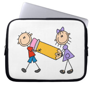 Kids mit Stift Laptopschutzhülle