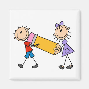 Kids mit Stift Magnet