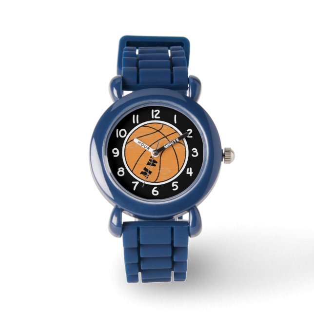 Kids Monogram Basketball Watch Armbanduhr (Vorderseite)