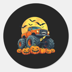 Kids Monster Halloween Pumpkin Jack O Lanter Runder Aufkleber