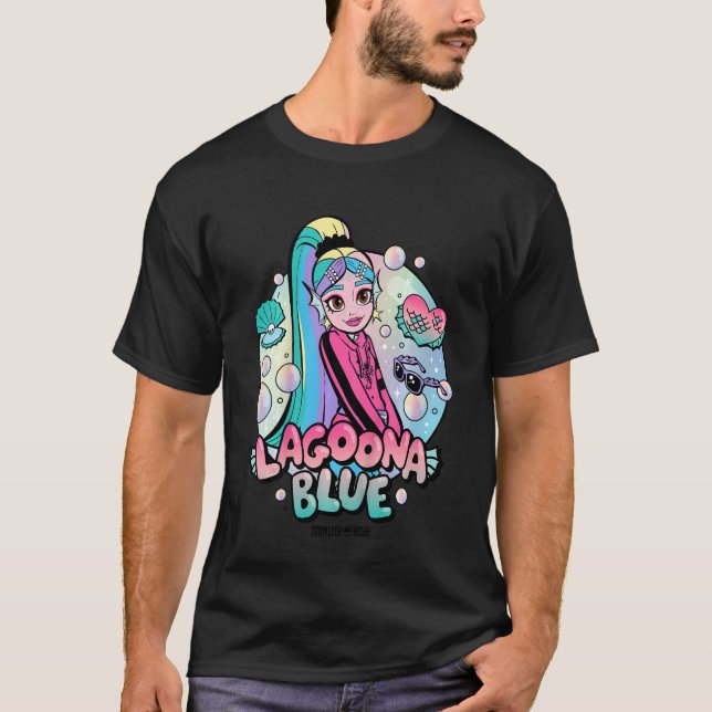 Kids Monster High   Lagoona Blue Bubbles T-Shirt (Vorderseite)