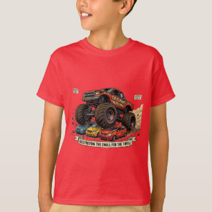 Kids Monster Truck Ersatzreifen T-Shirt 