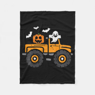 Kids Monster Truck Ghost Pumpkin Halloween Kostüm Fleecedecke