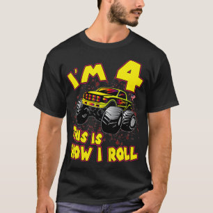 Kids Monster Truck IM 4 So Roll ich Geschenk 4t T-Shirt