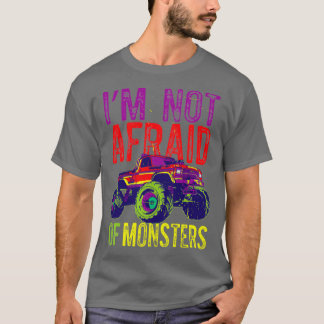 Kids Monster Truck Sprichwort ohne Angst vor Monst T-Shirt