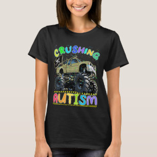 Kids Monster Truck zerstören Autismus Autismus Awa T-Shirt