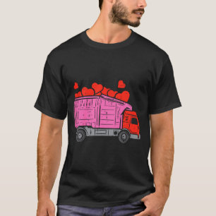 Kids Müllwagen Herzen Kleinkind Jungen Valentinsta T-Shirt