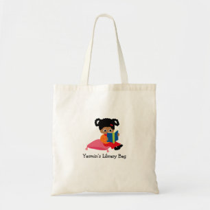 Kid's Name Library Book Bag African American Girl Tragetasche