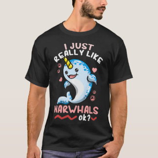 Kids Narwhal Niedlich T-Shirt