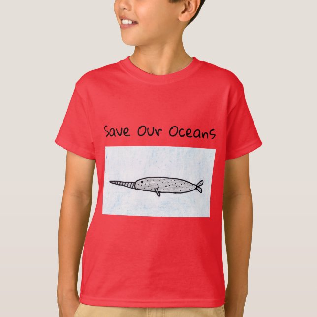Kids Narwhal T - Shirt (Vorderseite)