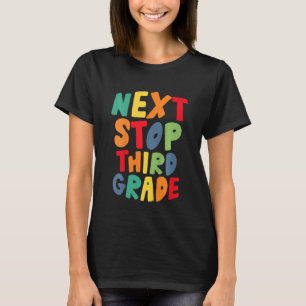 Kids Next Stopp Dritte Stufe Cooler Regenbogen Zur T-Shirt