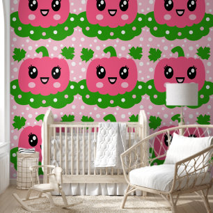 Kids Niedlich Pink Pumpkin Pattern Tapete