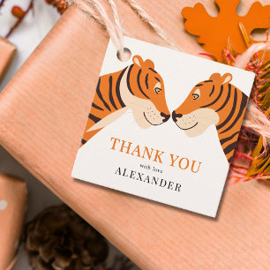 Kid's Niedlich Safari Tiger Vielen Dank zum Geburt Geschenkanhänger