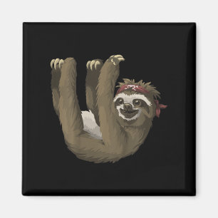 Kids Niedlich Sloth Retro Sloths T-Shirt Magnet