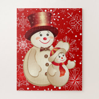 Kids Niedlich Snowman Puzzle