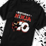 Kids Ninja Birthday Party Gift - 10 Jahre Old T-Shirt<br><div class="desc">This Birthday Ninja 10 design feature the Ninjutsu Japanese symbol,  half-tone comic style background and a cartoon ninja karate kick graphic that your 10 year old birthday ninja boy or girl will!</div>