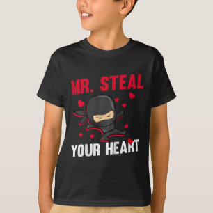 Kids Ninja Herr klaut euer Herz Kleinkind Junge Va T-Shirt