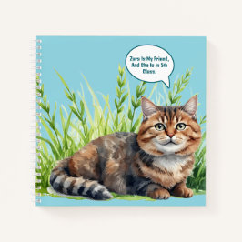 Kids Notebook Cat Anima Stationary Spiral Notebook Notizbuch