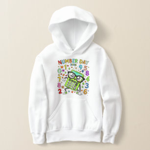 Kids Number Day Hoodie Farbige Mathe-Zahlen