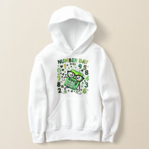Kids Number Day Hoodie Mathe-Rechner-Design