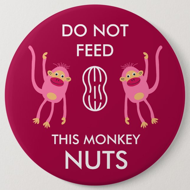 Kids Nut Allergy Warning Button (Vorderseite)