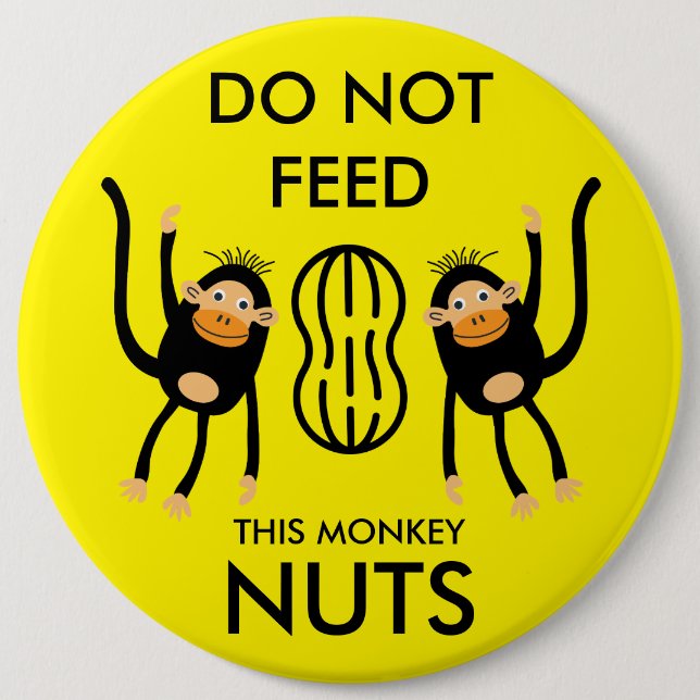 Kids Nut Allergy Warning Button (Vorderseite)