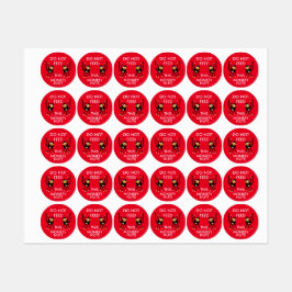 Kids Nut Allergy Warning Etiketten