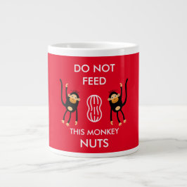 Kids Nut Allergy Warning Jumbo-Tasse