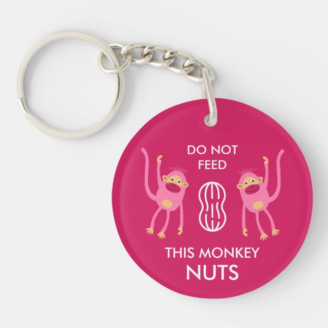Kids Nut Allergy Warning Schlüsselanhänger (Vorderseite)