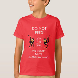 Kids Nut Allergy Warning T-Shirt