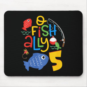 Kids O-fisch-tlich Fünf Geburtstagsdekorationen 5  Mousepad