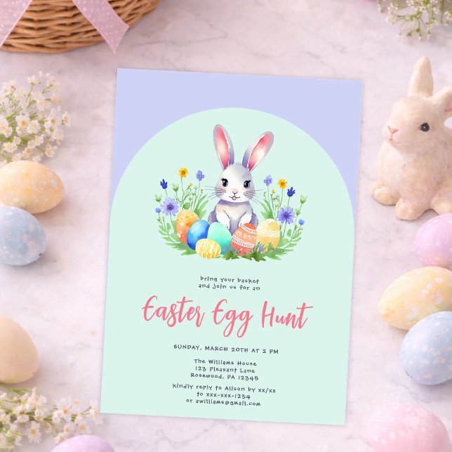 Kids Oaster Bunny Egg Hunt Feiertagskarte (Von Creator hochgeladen)