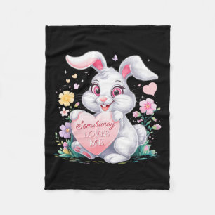 Kids Oaster Bunny Rabbit Pastell Design Springtime Fleecedecke