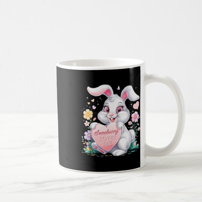 Kids Oaster Bunny Rabbit Pastell Design Springtime Kaffeetasse (Rechts)