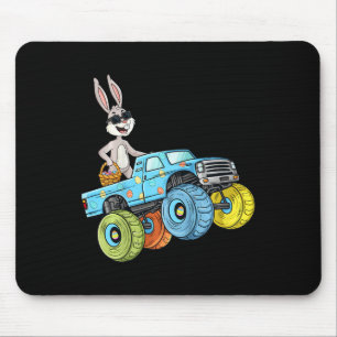 Kids Oaster Rabbit Riding Monster Truck Fun Boys G Mousepad