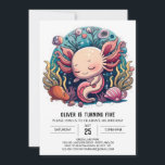 Kids Ocean Adventure Axolotl Birthday Einladung<br><div class="desc">Genießen Sie ein spannendes Ozeanabenteuer mit unserem Kids Ocean Adventure Axolotl zum Geburtstag. Diese Einladung lädt junge Entdecker ein, tief in den Ozean zu tauchen, wo spielerische Axolotls inmitten einer Welt voller Wunder warten. Die lebhaften Farben und das fröhliche Design schaffen eine reizvolle Atmosphäre, die perfekt für eine Geburtstagsparty mit...</div>