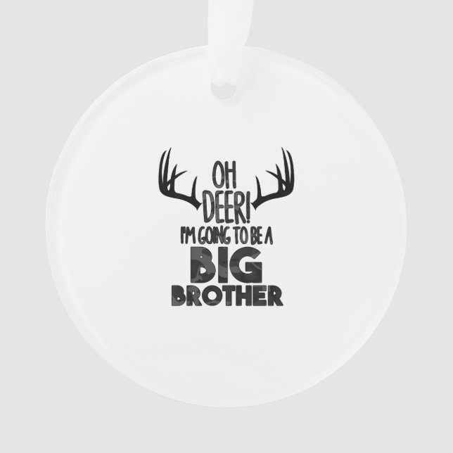 Kids Oh Deer Big Brother Hunting PAcrylic Ornament (Vorderseite)