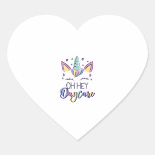 Kids Oh Hey Tagesmutter Vibes Erster Tag Tagesmutt Herz-Aufkleber