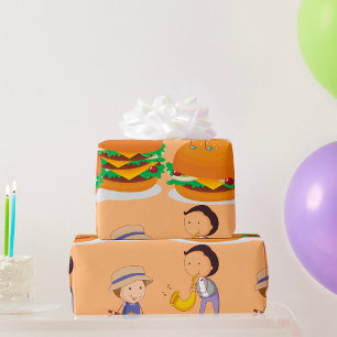 Kids on Burburgs Food Wrapping Paper Geschenkpapier