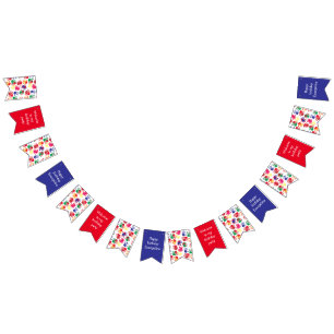Kids Painted Handprints Art Party Birthday Bunting Wimpelkette