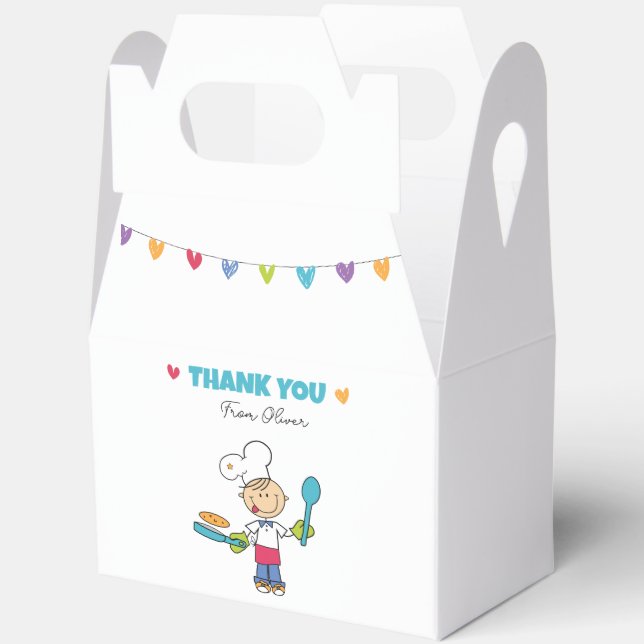 Kids’ Pancake Party Favor Box Geschenkschachtel (Offen)